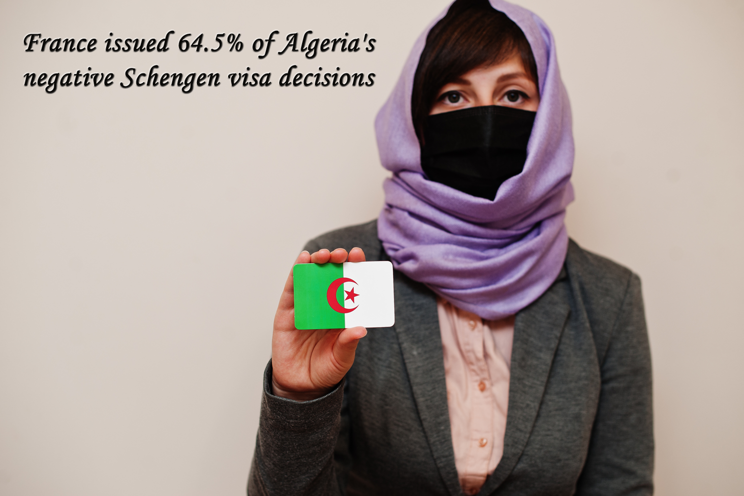 France issued 64.5% of Algeria's negative Schengen visa decisions.