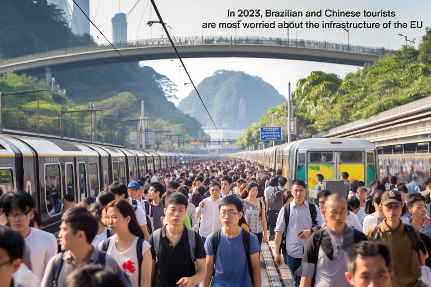 In 2023, Brazilian and Chinese tourists are most worried about the infrastructure of the EU.