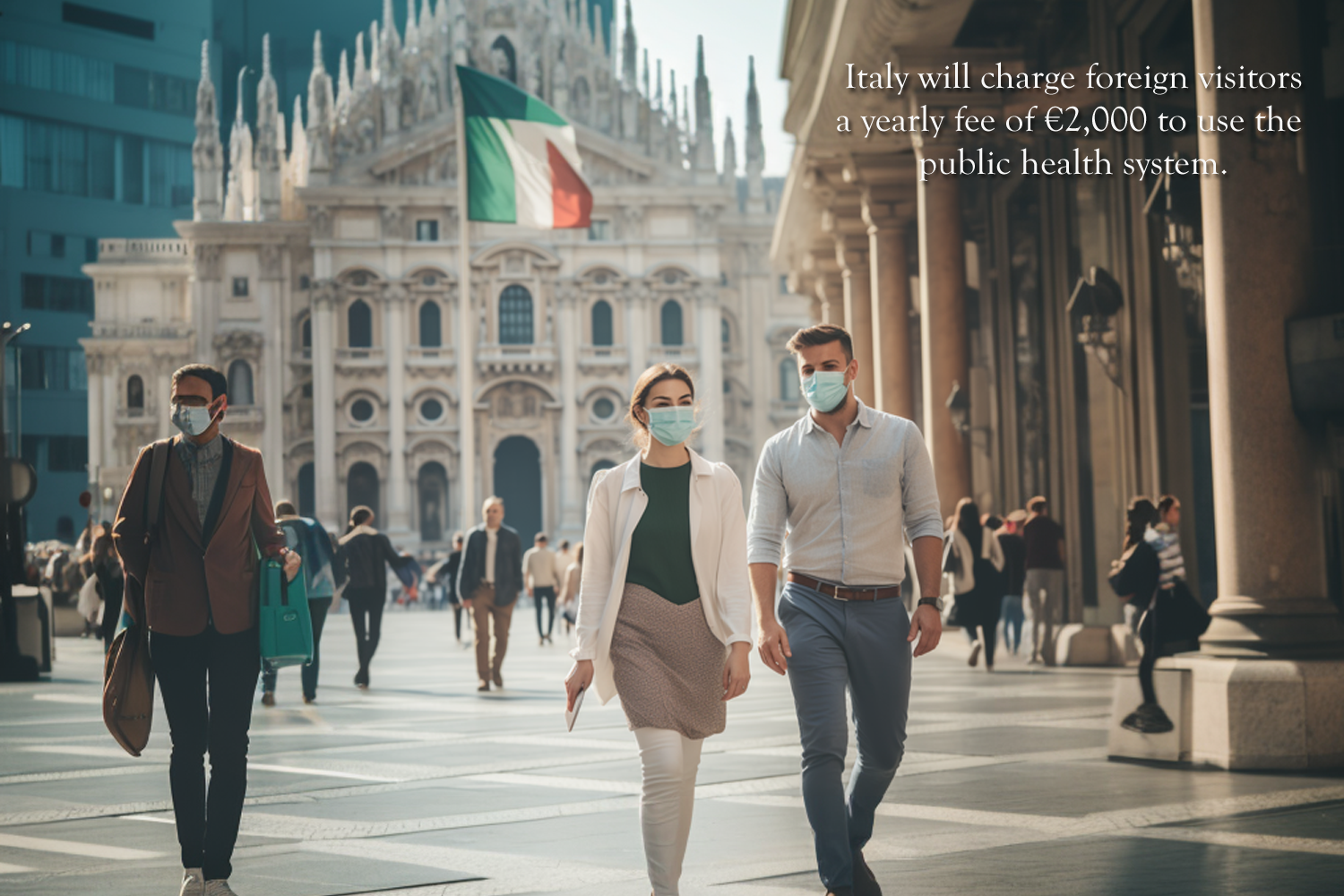 Italy will charge foreign visitors a yearly fee of €2,000 to use the public health system.