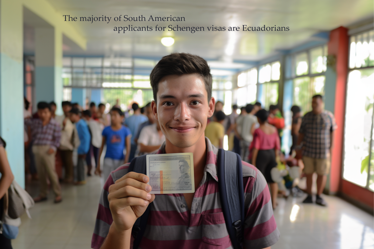 The majority of South American applicants for Schengen visas are Ecuadorians.