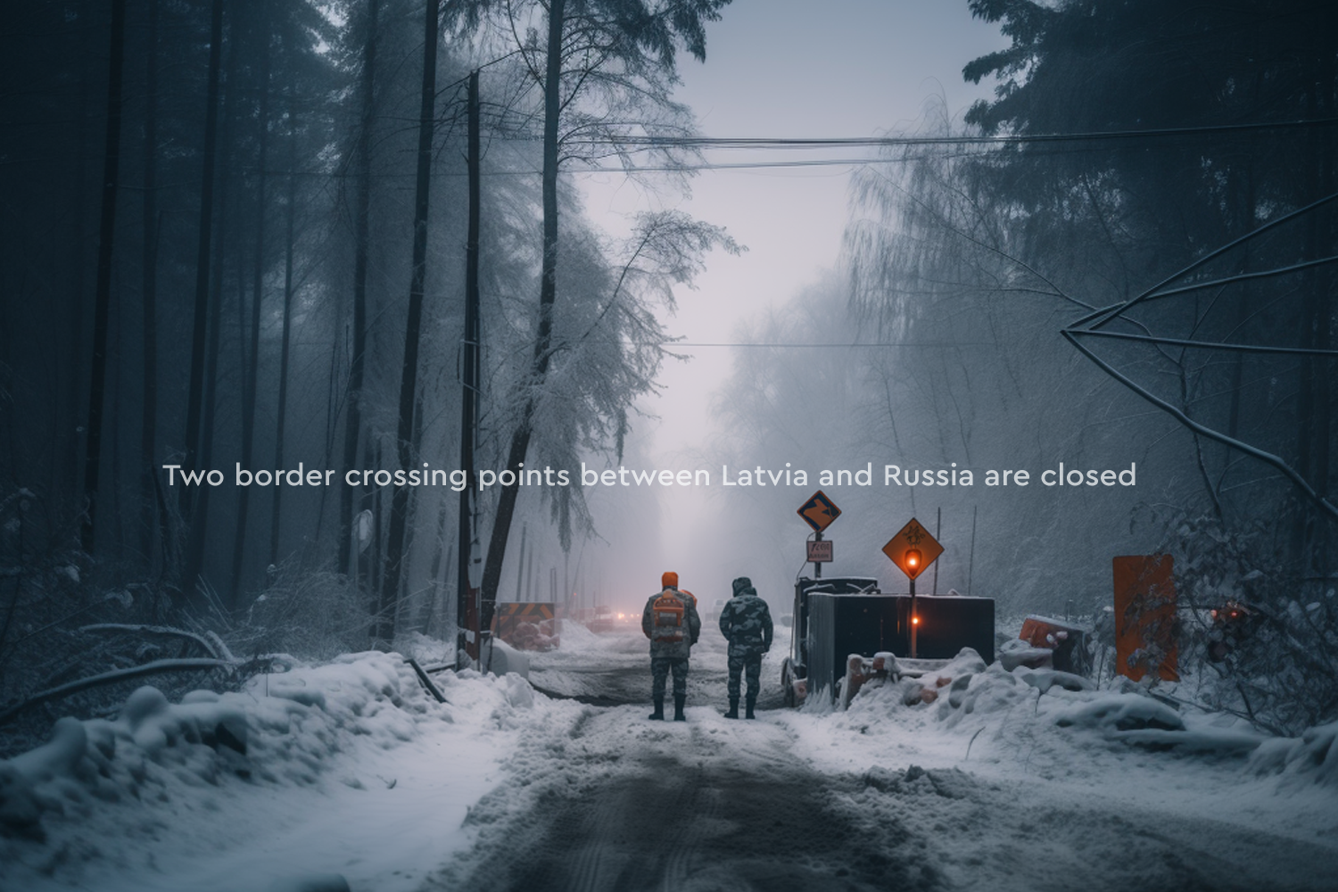 Two border crossing points between Latvia and Russia are closed.