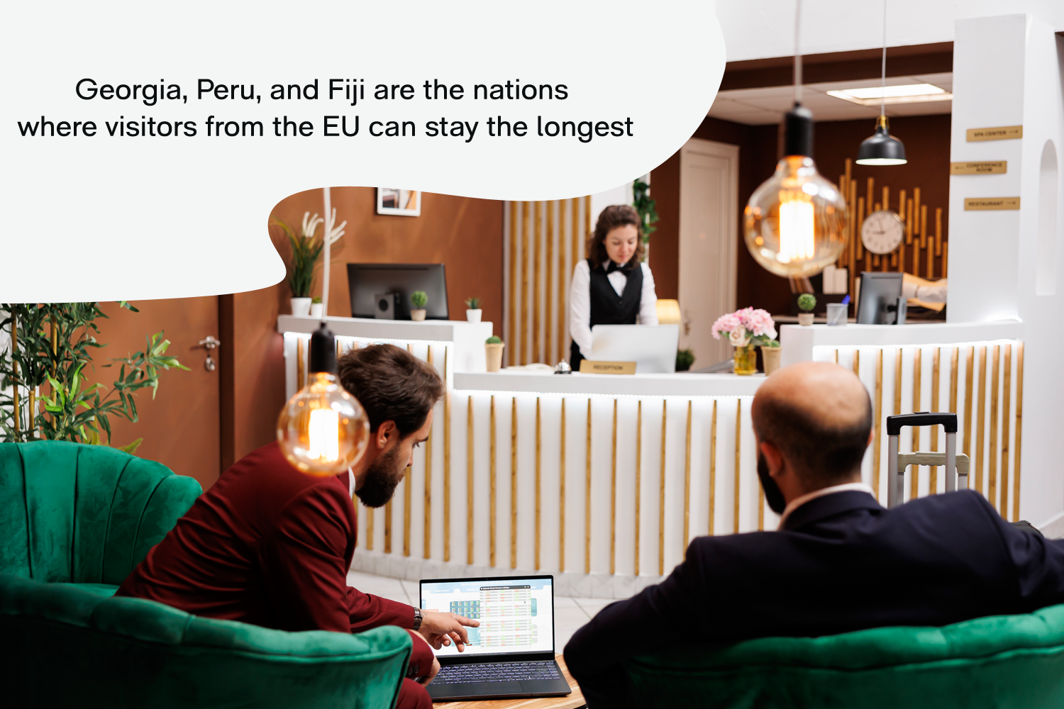 Georgia, Peru, and Fiji are the nations where visitors from the EU can stay the longest