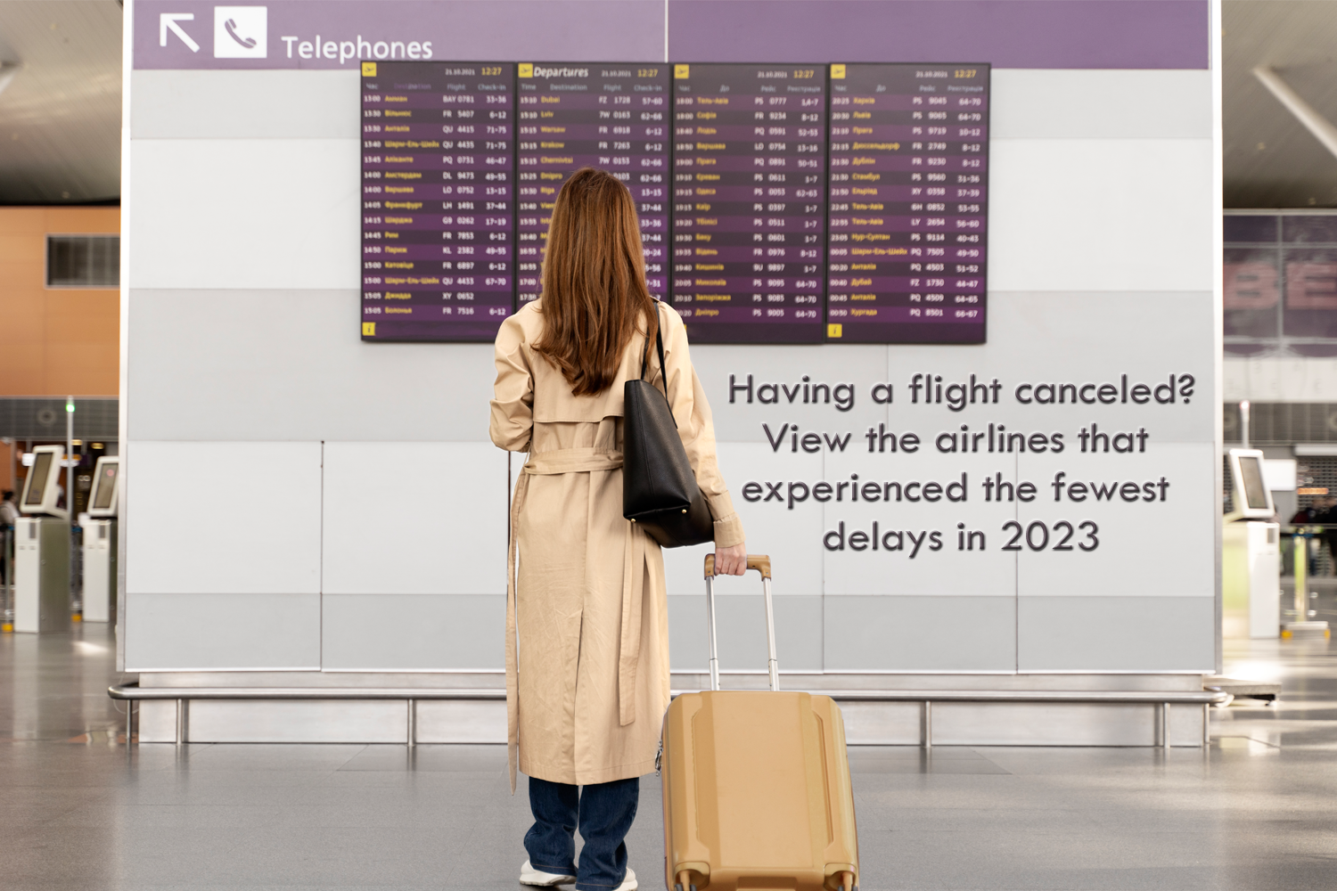 Having a flight canceled? View the airlines that experienced the fewest delays in 2023.