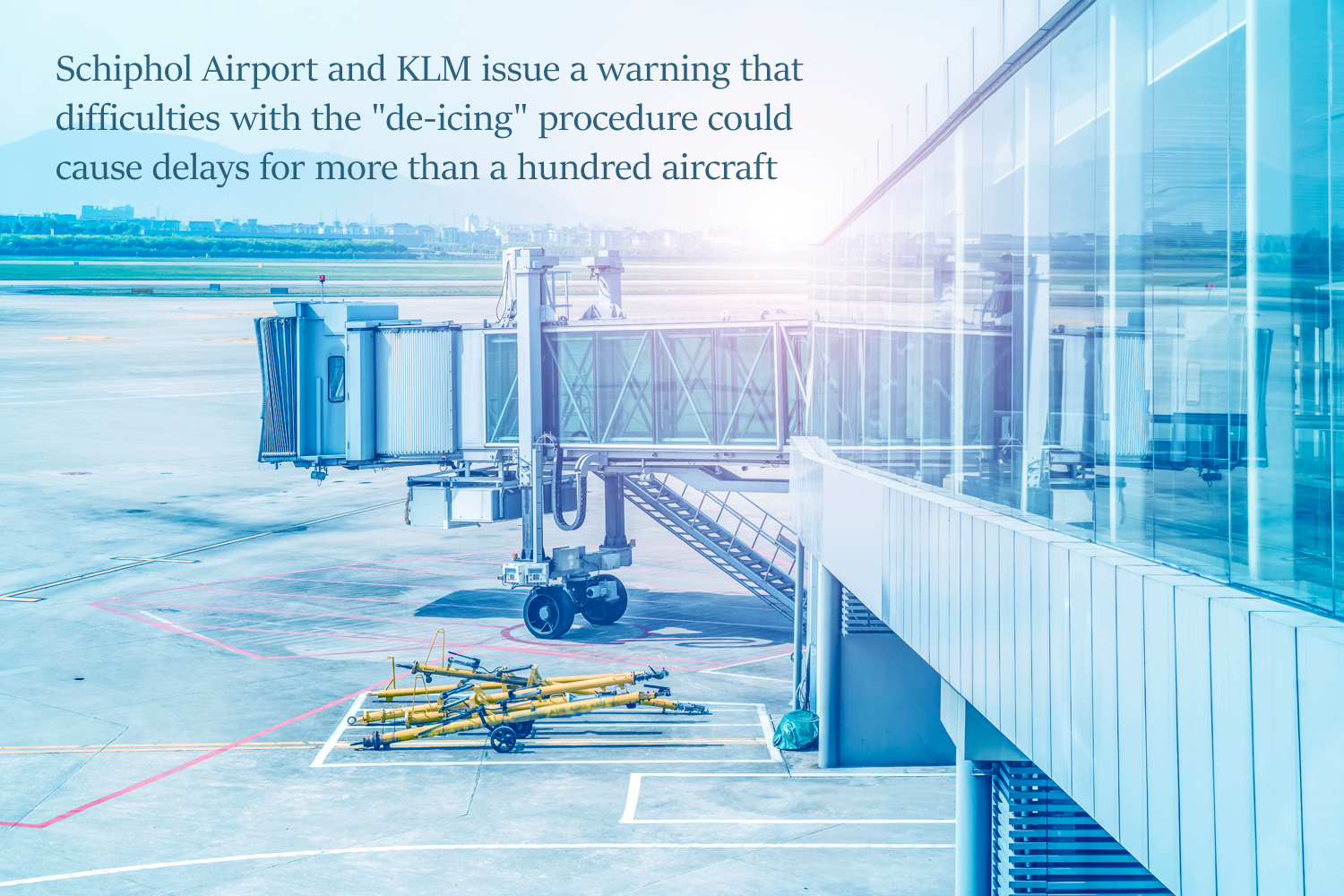 Schiphol Airport and KLM issue a warning that difficulties with the 