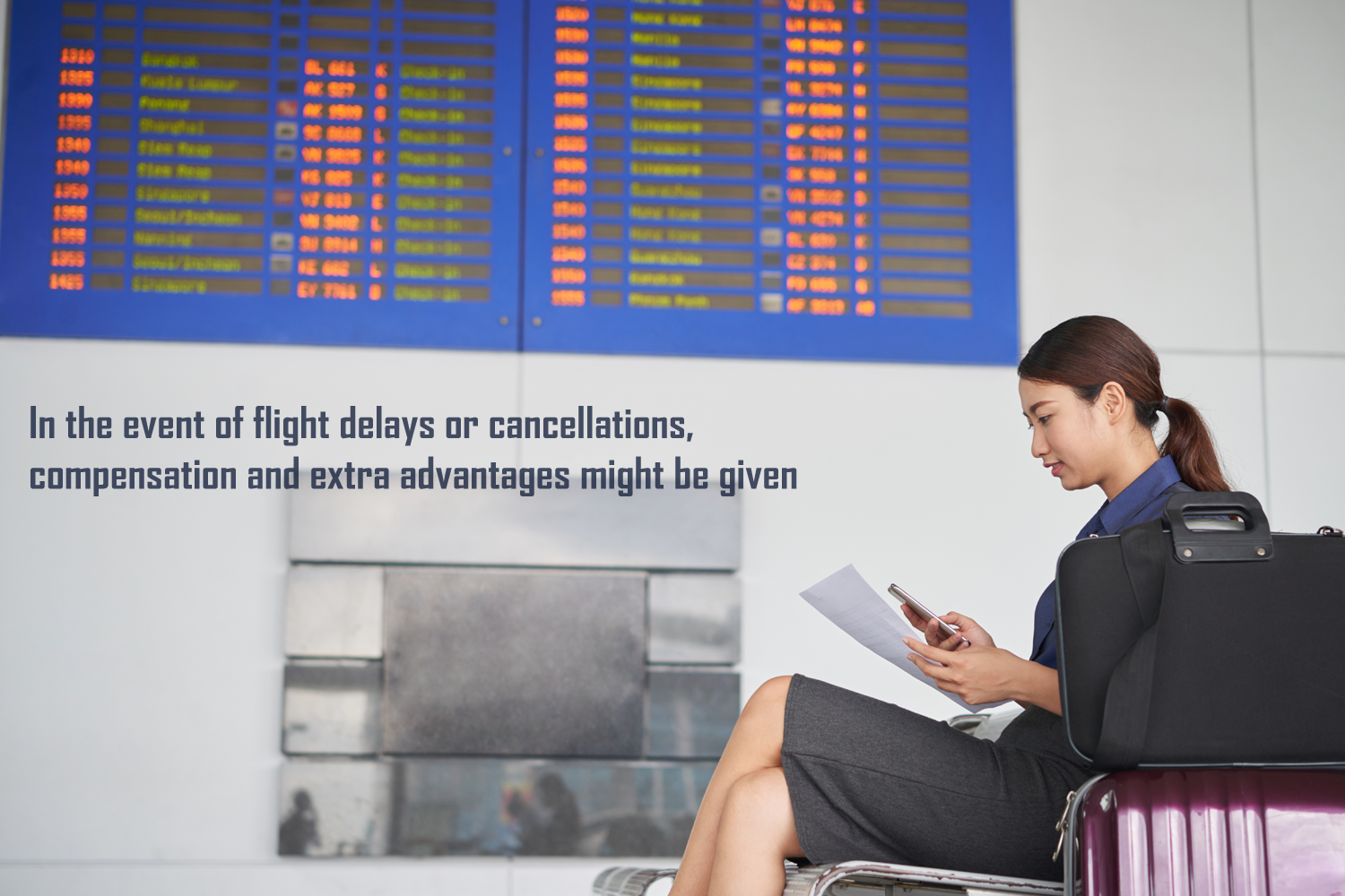 In the event of flight delays or cancellations, compensation and extra advantages might be given