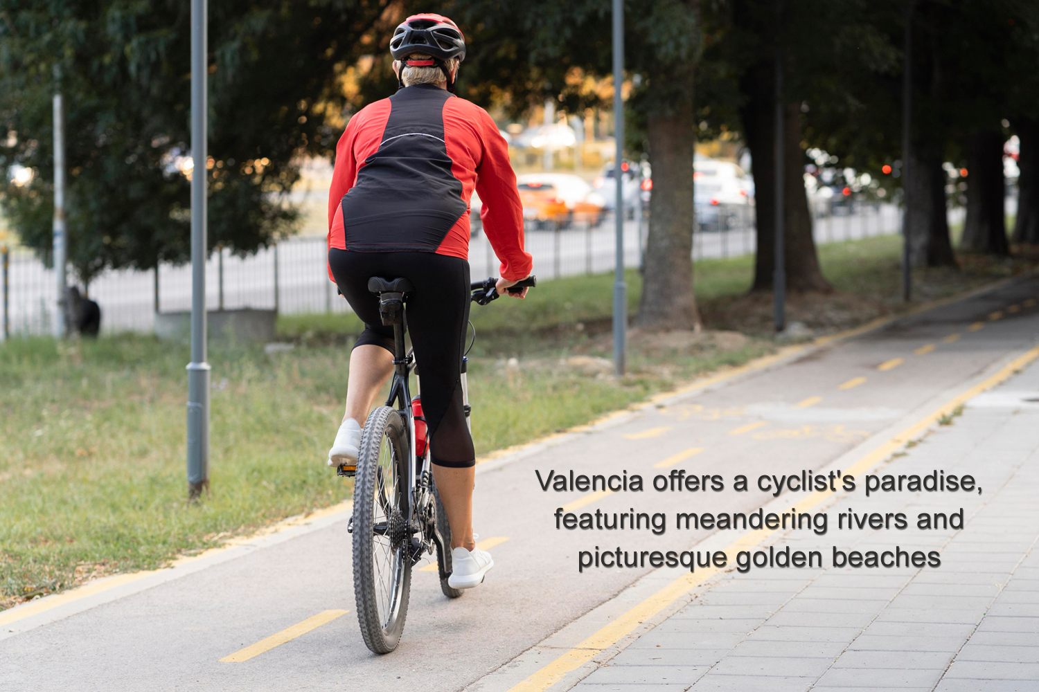 Valencia offers a cyclist's paradise, featuring meandering rivers and picturesque golden beaches