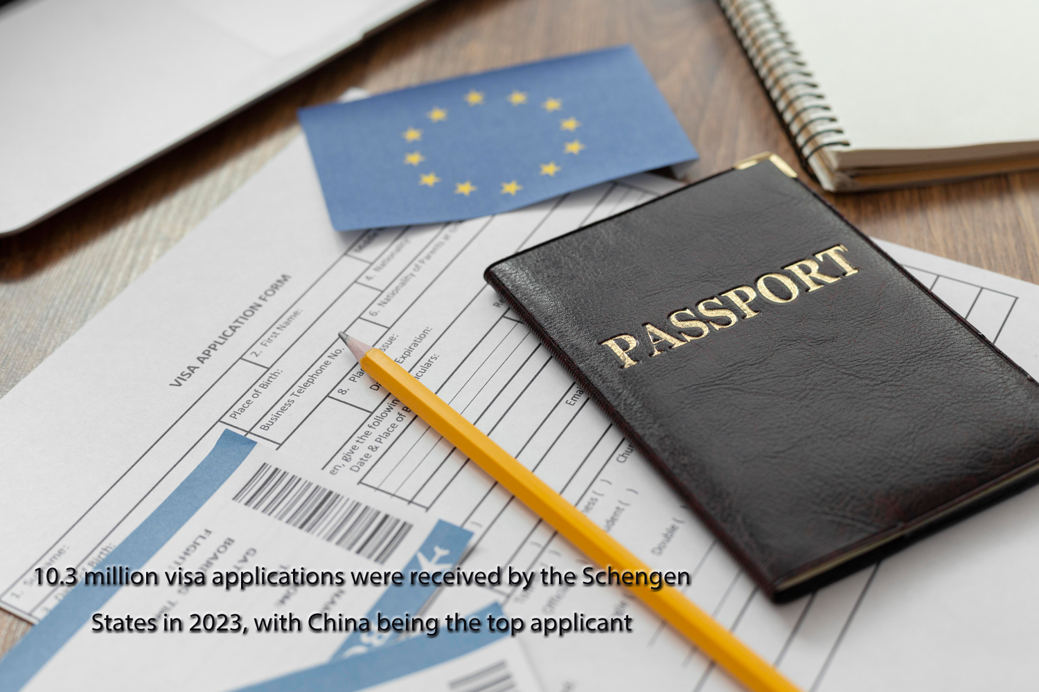 10.3 million visa applications were received by the Schengen States in 2023, with China being the top applicant.