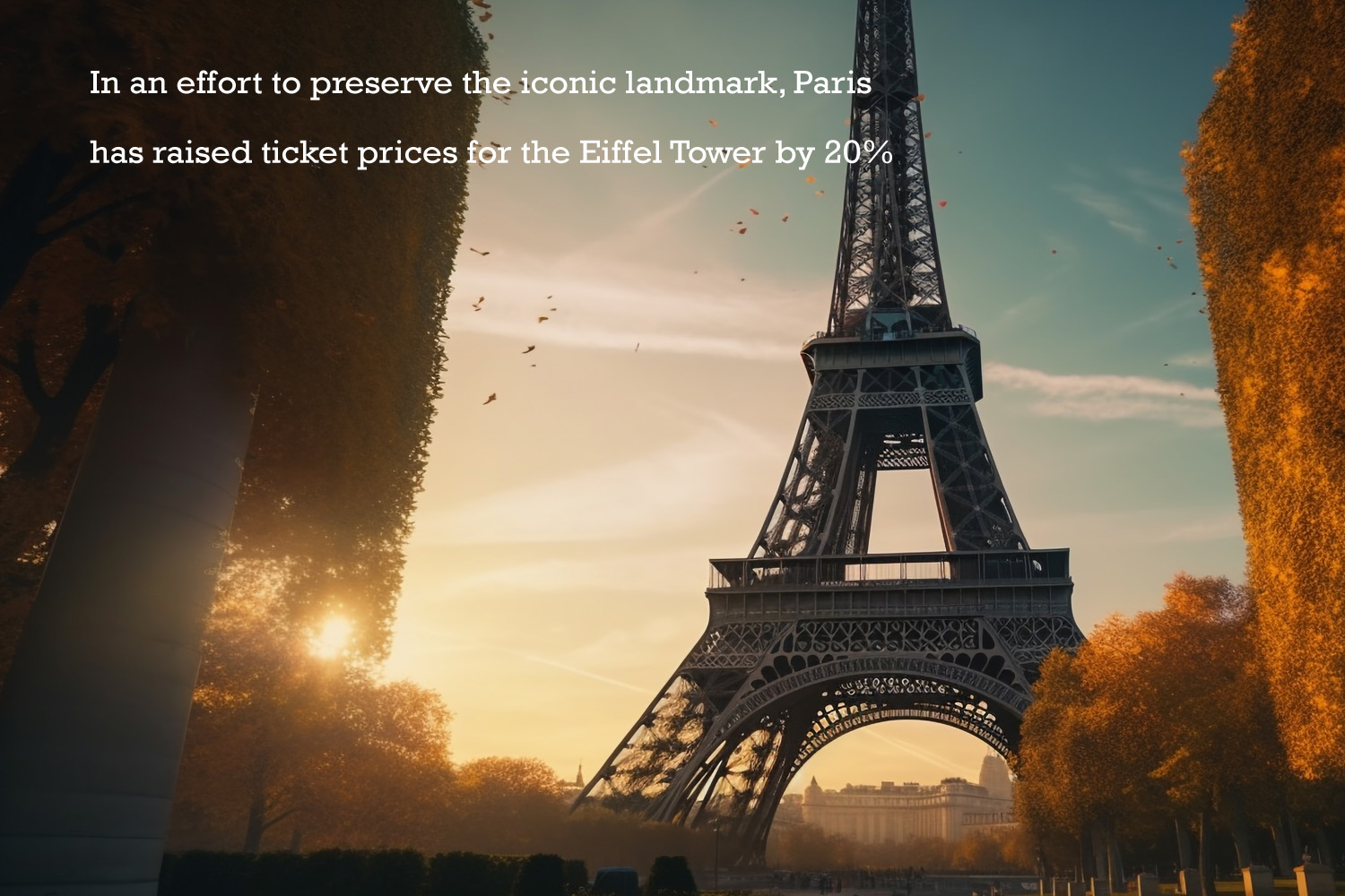 In an effort to preserve the iconic landmark, Paris has raised ticket prices for the Eiffel Tower by 20%.